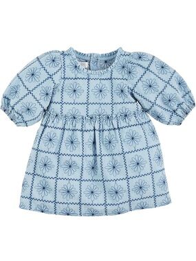 NWT Mud Pie Girls Embrodiered Denim Dress 4T